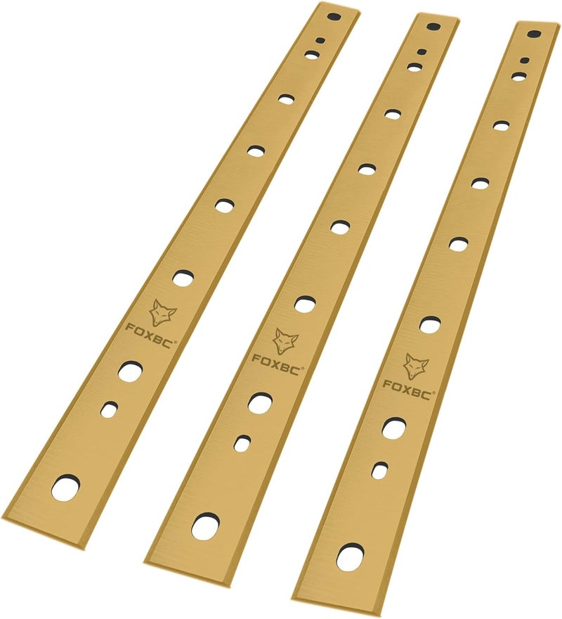 FOXBC 13 Inch OEM Titanium Planer Blades Replacement for DeWalt DW735 DW735X Planer, Replace DW7352-2, 2 Set with 6 Knives - Image 2